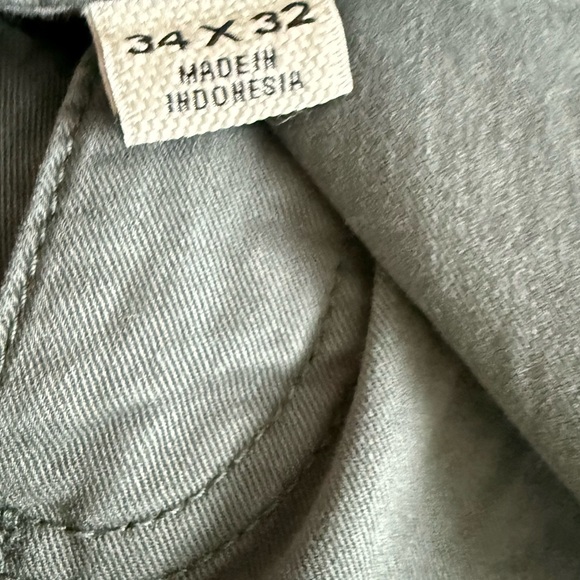 Flint and Tinder Pants Mens 34x32 Green Slim Fit Chino Stretch Casual - Picture 4 of 8